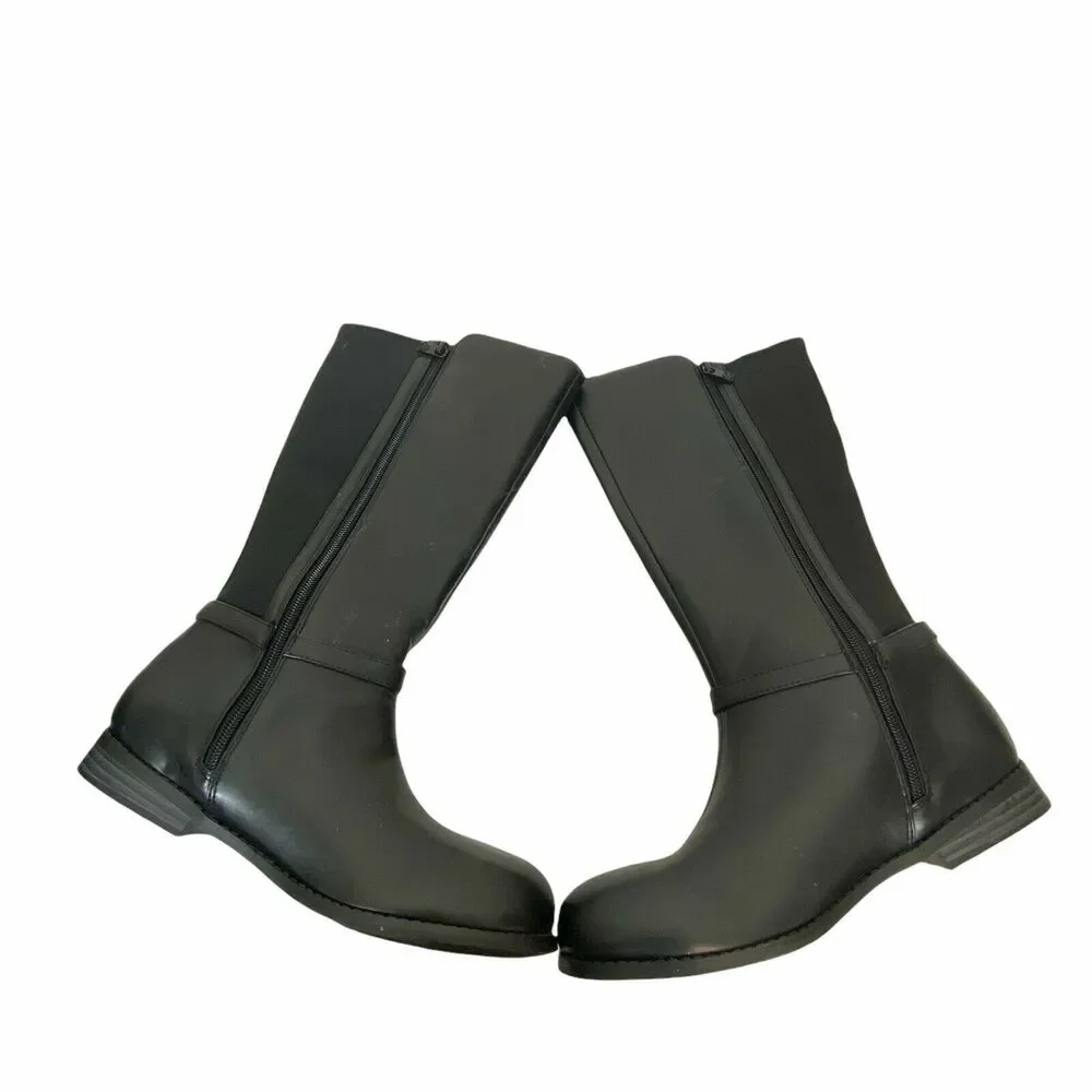 Michael Kors Riding Boots Women's Emma Kaya Black Round Toe Knee High size 6